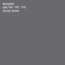 #6A696E - Dove Gray Color Image